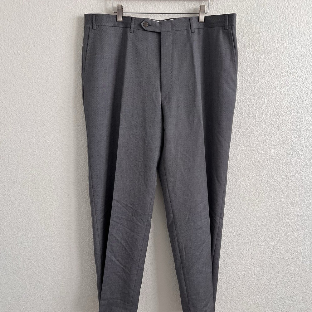 Canali 1934 Men's 38 x 30 Gray Dress Suit Pants Trouser Italy Wool READ